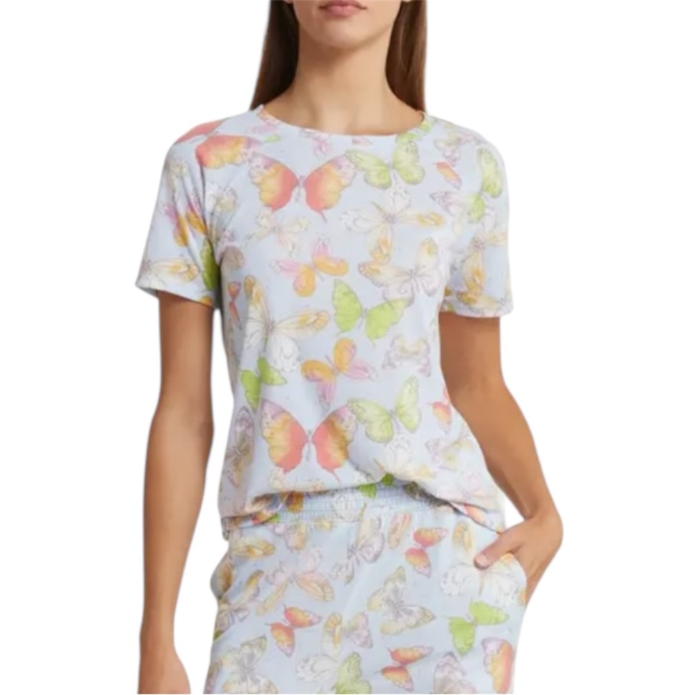NWT Honeydew Intimates Picnic Butterflies Sweet Escape Pajama Top Only Medium